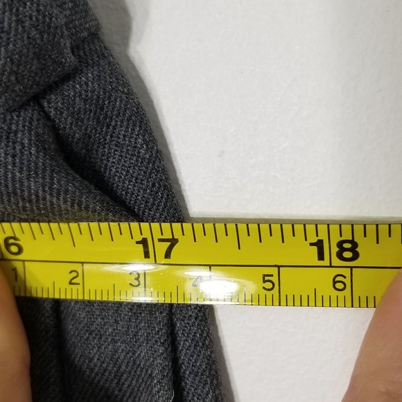 Tilley | Gray Wool Blend Straight Leg Slacks Pants - Picture 7 of 10